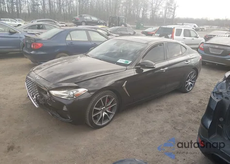 2019 Genesis G70 3.3T Advanced из США, поврежденный, VIN KMTG74LE9KU043077